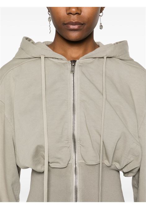 Felpa Tatlin con zip in grigio Rick Owens DRKSHDW - women RICK OWENS DRKSHDW | DS02D2231RIG08